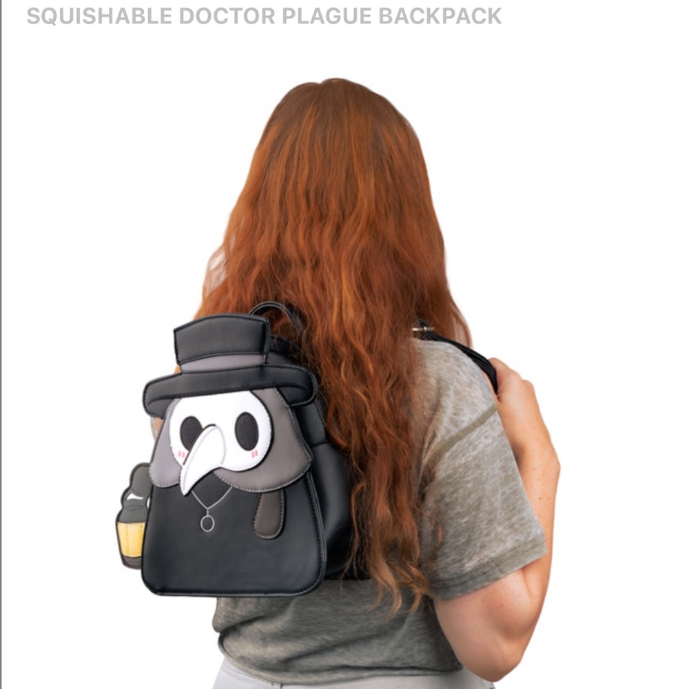 Plague Doctor Backpack mini book bag SQUISHABLE